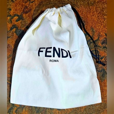 fendi roma dust bag|Fendi peekaboo bag sizes.